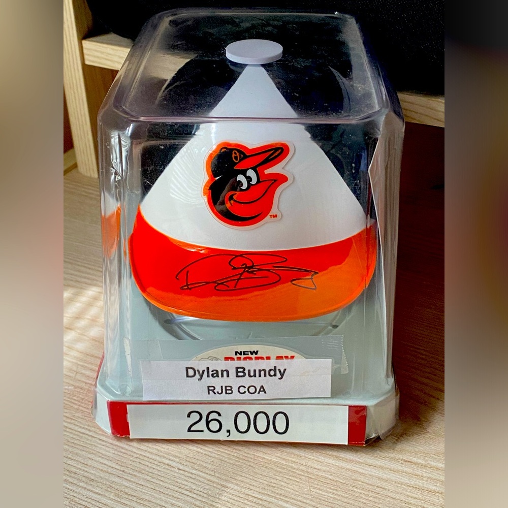 BRAND NEW SEALED IN BOX DYLAN BUNDY RIDDELL MINI HELMET. AUTHENTICED BY RJB COA